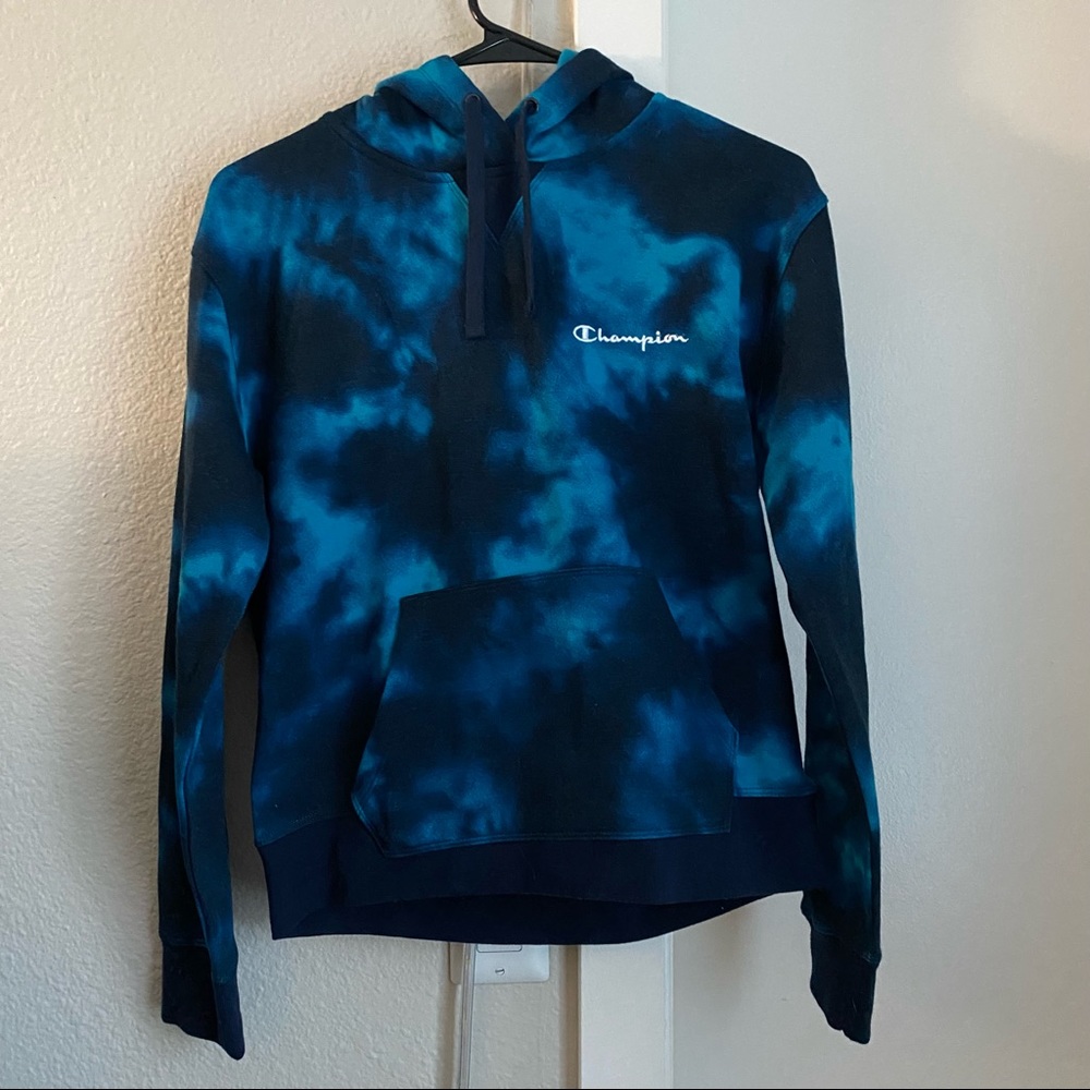 Champion Cloud Burst Rockin Teal Hoodie